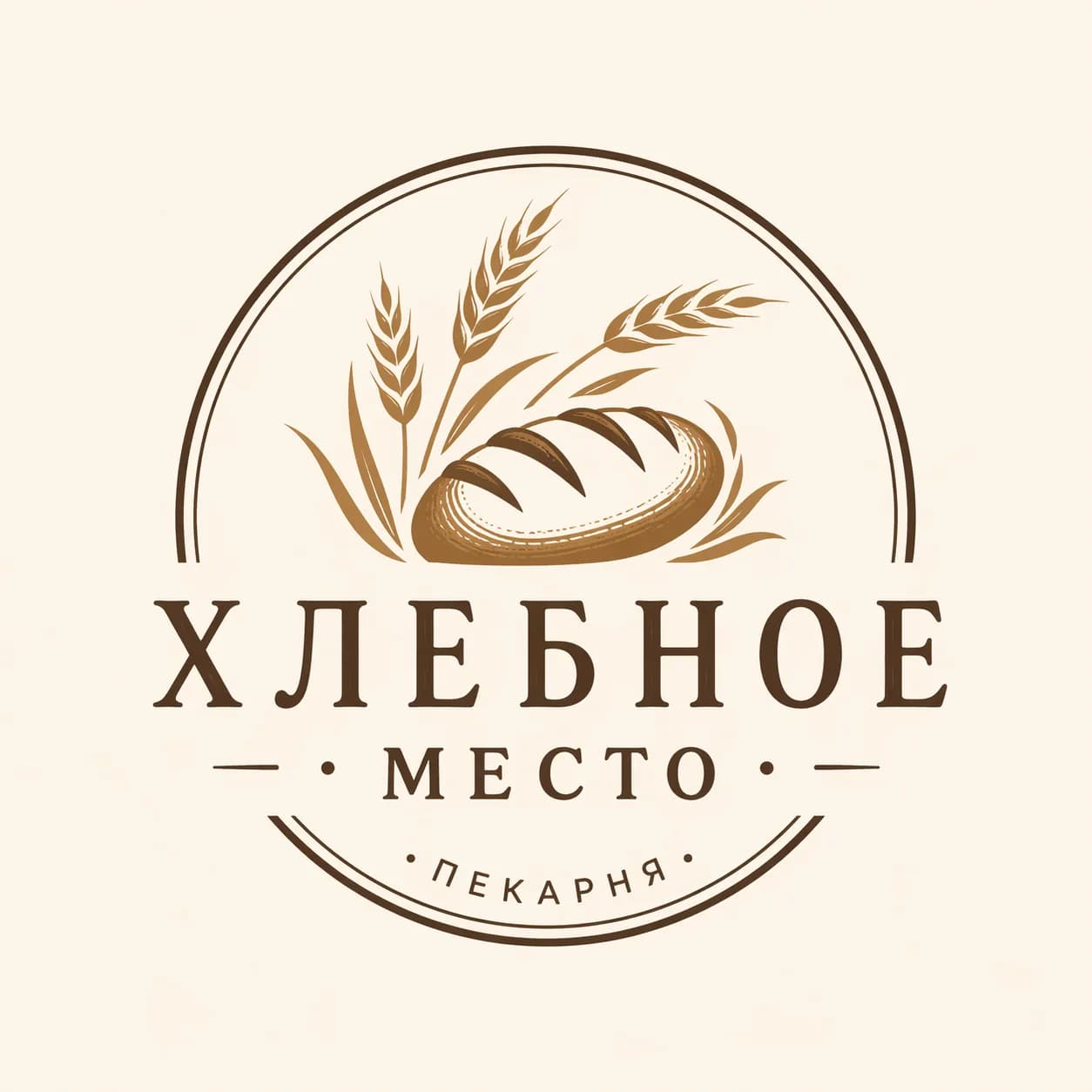 Логотип пекарни «Хлебное место»
